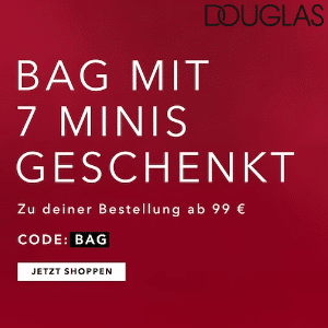 Douglas: Gratis Bag mit 7 Minis ab 99€ Bestellwert