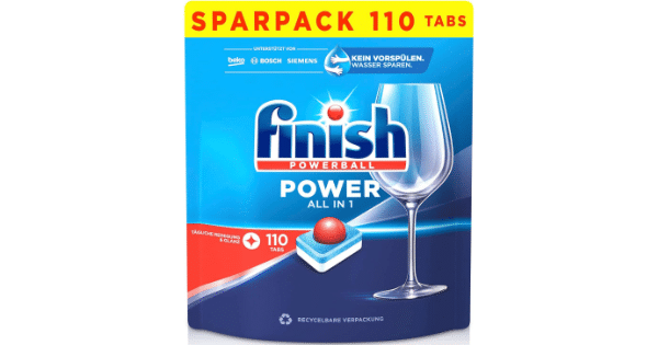 Finish Power All in 1 Spülmaschinentabs Sparpack mit 110 Tabs