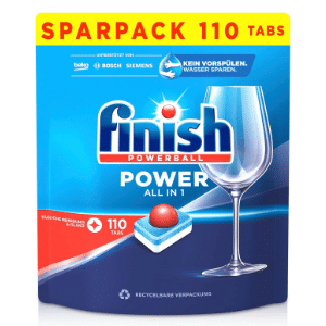 Finish Power All in 1 Spülmaschinentabs Sparpack mit 110 Tabs für 11,69€ (statt 20€)