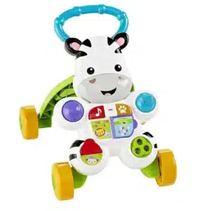 Fisher-Price-HBW56-Lern-mit-mir-Zebra-Lauflernwagen-fuer-Kinder-ab-6-Monaten