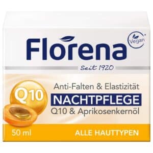 Florena Nachtpflege Q10 & Aprikosenkernöl 50ml für 2,42€ (statt 5,35€)
