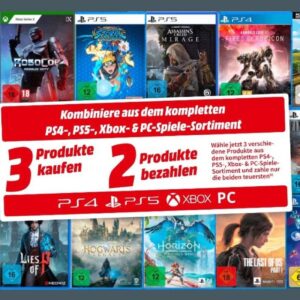 [MediaMarkt / Saturn) 3 für 2 Games-Aktion auf PS4- / PS5- / Xbox- / PC-Spiele