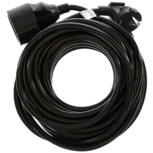 🔌 Meister Schutzkontakt-Verlängerung - 10 m Kabel - schwarz - Kunststoffleitung - IP20 Innenbereich für 9,99€!