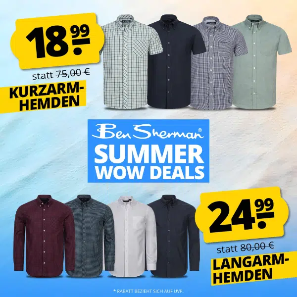 Thumbnail Ben Sherman Sale bei SportSpar 👔 z.B. Hemden für 24,99€