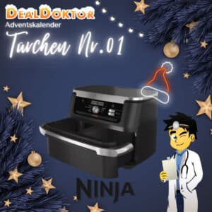 🎁 DealDoktor Adventskalender - Türchen 1: Ninja Foodi Heißluftfritteuse gewinnen