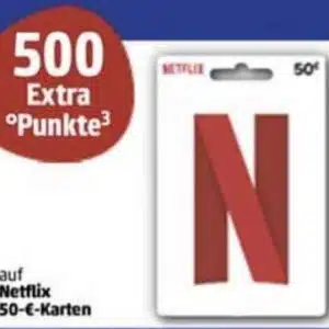 500 Payback-Extrapunkte für 50€ Netflix Karten bei Penny