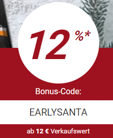 112 % Nikolaus-Bonus 🎅in der App auf Momox.de