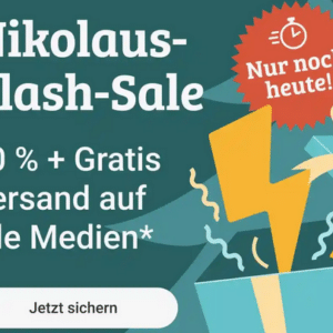 Nikolaus-Flash-Sale 10 % Rabatt &#043; Gratis Versand auf alle Medien bei Rebuy.de