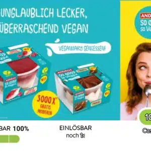 Andros So Good So Veggie - Himbeer-Cheesecake & Tiramisu gratis testen