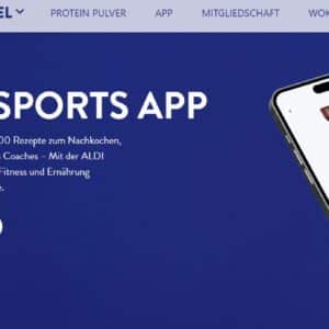 Aldi Sport App kostenlos für Android und iOS Kurs, Workouts, Rezepte
