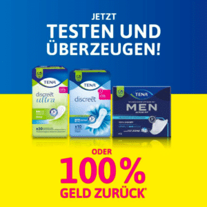 🌼 Tena Produkte gratis testen - effektiver Schutz bei Blasenschwäche