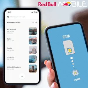 🌍📱 Red Bull MOBILE Data: 1 GB Gratis per eSIM in über 100 Ländern