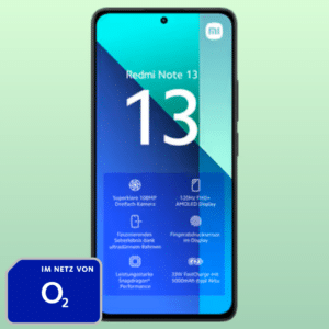 Xiaomi Redmi Note 13 (128GB) für 9,95€ + 10GB LTE Allnet für 14,99€/Monat (o2 basic 15)
