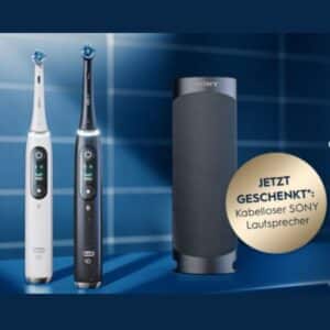 Endet: Oral-B iO Zahnbürste kaufen &amp; Sony SRS-XB23 Lautsprecher GRATIS bekommen