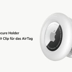 Belkin AirTag Secure Holder mit Clip in Weiß oder Schwarz ab 4,35€ (statt 6,73€)