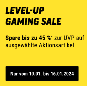 Level-Up Gaming Sale: bis zu 45% Rabatt auf über 230 Artikel