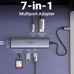 UGREEN Revodok USB-C Hub 7 in 1 Adapter (4K 60Hz) für 29,99€ (statt 50€)