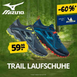 Herren-Trailrunningschuh Mizuno Wave Mujin 8 Michelin für 59,99€ (statt 73€)