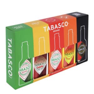 TABASCO Brand Geschenk-Set: 5 Glasflaschen scharfe Chili-Sauce für 16,96€ (statt 24€)