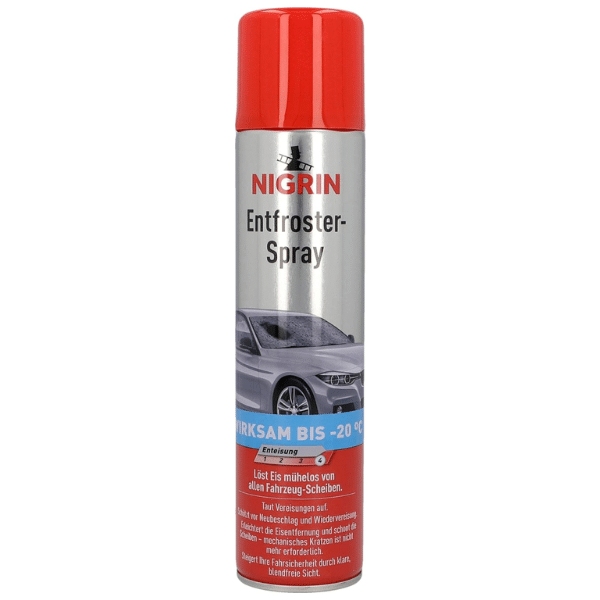 🥶 NIGRIN Entfroster Spray, Enteiser für Autoscheiben, Jumbo Dose