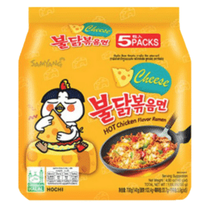 Samyang Buldak Hot Chicken Ramen mit Cheese Flavor 5er-Pack für 5,79€ (statt 13€)