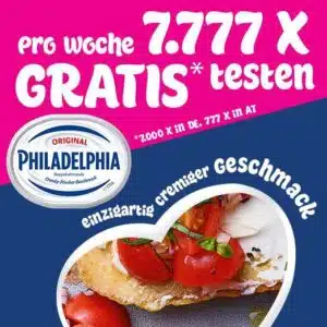 🥪Philadelphia gratis testen