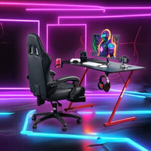 🚀 MUWO "Vision" E-Sports Gamingtisch schwarz/rot für 65,99€!