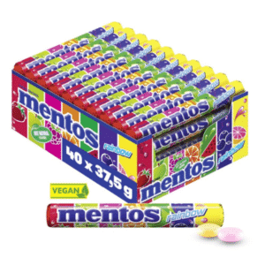 🤑 Nur noch 0,39€ pro Rolle!🍓🍊🍋 40x Mentos Rainbow 38g für 15,50€ (statt 26€)