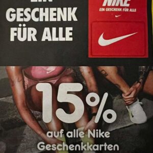 15% auf alle Nike Geschenkkarten bei Netto Marken Discount | gültig ab dem 29.01.2024 bis 03.02.2024