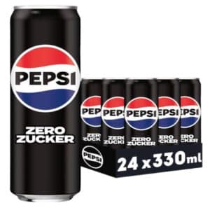 🥤 24x Pepsi Zero Zucker 330ml Dosen für 14,99€! 🤩