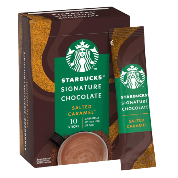 Thumbnail Starbucks Signature Chocolate Salted Caramel 10er-Set für 4,69€ (statt 9€)