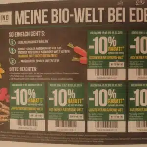 10% Rabattcoupons für Naturkind bei Edeka (Nordbayern-Sachsen-Thüringen)