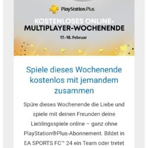 Playstation Plus am 17.02. und 18.02. gratis (Personalisiert?)