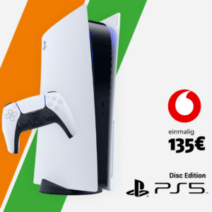🔥 Endet: Sony Playstation 5 Disc Edition für 135€ + 150€ Bonus + 20GB Vodafone Allnet Flat für 24,99€/Monat (Klarmobil Vodafone)