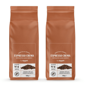 500g ☕ by Amazon Espresso Crema Kaffeebohnen für 4,93€ (statt 6€)