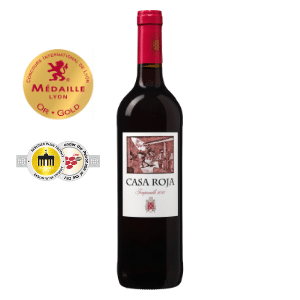 6 Flaschen goldprämierter Casa Roja Tempranillo für 26,94€