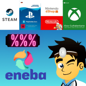 ENEBA: Rabatt auf diversen Gutscheinkarten (z.B. PlayStation, Amazon, Nintendo, XBOX)
