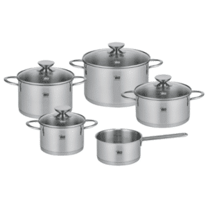 🧑‍🍳 ELO Topfset »Galant«, 5-teilig, aus Edelstahl - für alle Herdarten geeignet, für 80,94€