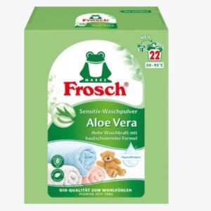 🌱 Frosch Waschmittel Pulver Aloe Vera Sensitiv, 22 Wl
