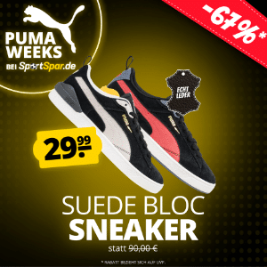 👟 Herren-Sneaker Puma Suede Bloc in versch. Farben für 33,94€ (statt 42€)