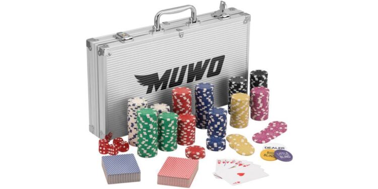 MUWO All In Pokerkoffer-Set mit 300 Chips