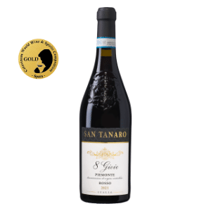 6 Flaschen goldprämierter San Tanaro 8 Gioie Piemonte DOC Rosso für 26,89€
