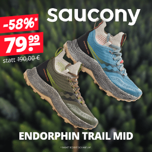Trailrunning-Schuh für Damen & Herren Saucony Endorphin Trail Mid für 79,99€ (statt 97€)