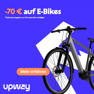 🚲 Upway: 150€ Extra-Rabatt ab 500€ auf alle refurbished E-Bikes