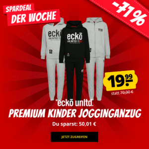 Ecko Unltd. Premium Overhead Kinder Jogginganzug in 4 Farben für 19,99€ (statt 61€)