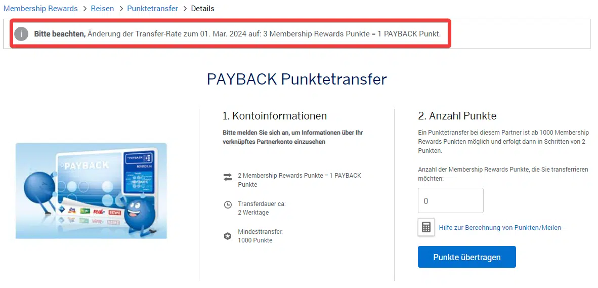 ? Payback und AMEX Membership Rewards: Schlechteres 3:1 ...