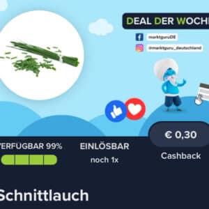 0,30€ Cashback auf Schnittlauch bei Marktguru