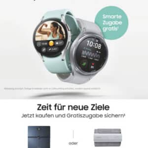 NUR HEUTE gratis Samsung smart Blutdruckgerät oder Waage Zugabe zu Samsung Galaxy Watch6 oder Watch6 Classic Smartwatch Fitness