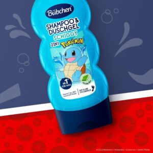 Bübchen Kinder Shampoo & Duschgel 2in1 Schiggy Pokémon, 230 ml