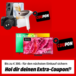 💸 MediaMarkt: Bis zu 300€ Sofort-Coupon z.B. ASUS Vivobook 15 OLED Notebook für 629€ (statt 755€)